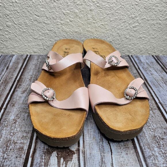 NAOT Kate pearl rose 2 strap slide sandals Women's size 42 (11-11.5) - Picture 4 of 7